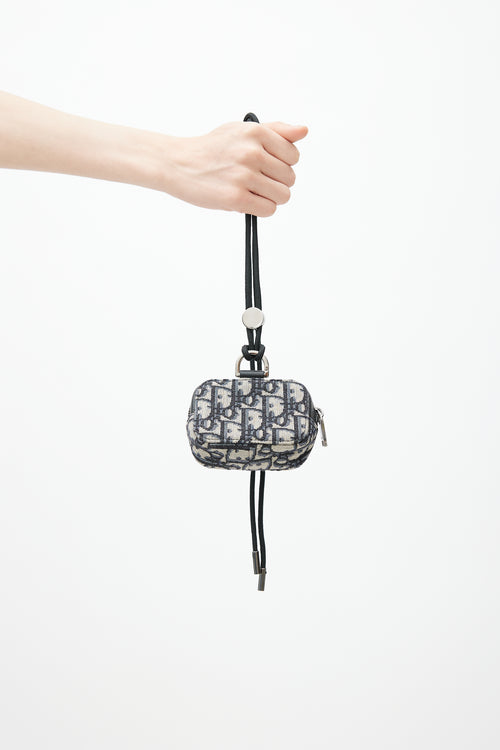 Dior 2021 Navy & Beige Nano D-Touch Pouch