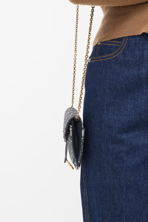 Dior 2021 Oblique Wallet On Chain Bag
