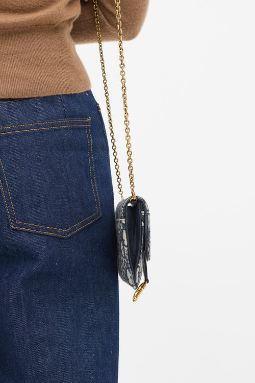 Dior 2021 Oblique Wallet On Chain Bag