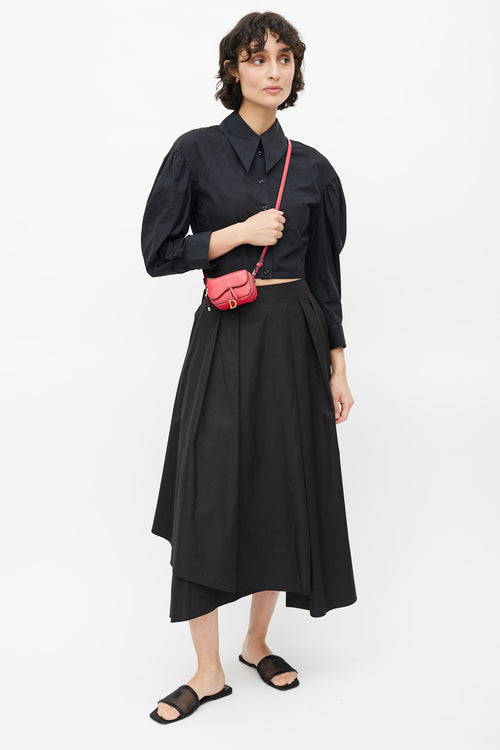 Dior 2021 Red Mini Saddle Crossbody Pouch