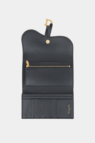 Dior 2022 Leather Saddle Long Wallet