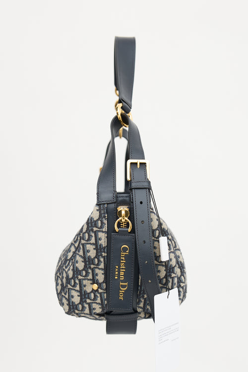 Dior 2025 Oblique Jacquard Medium D-Journey Bag