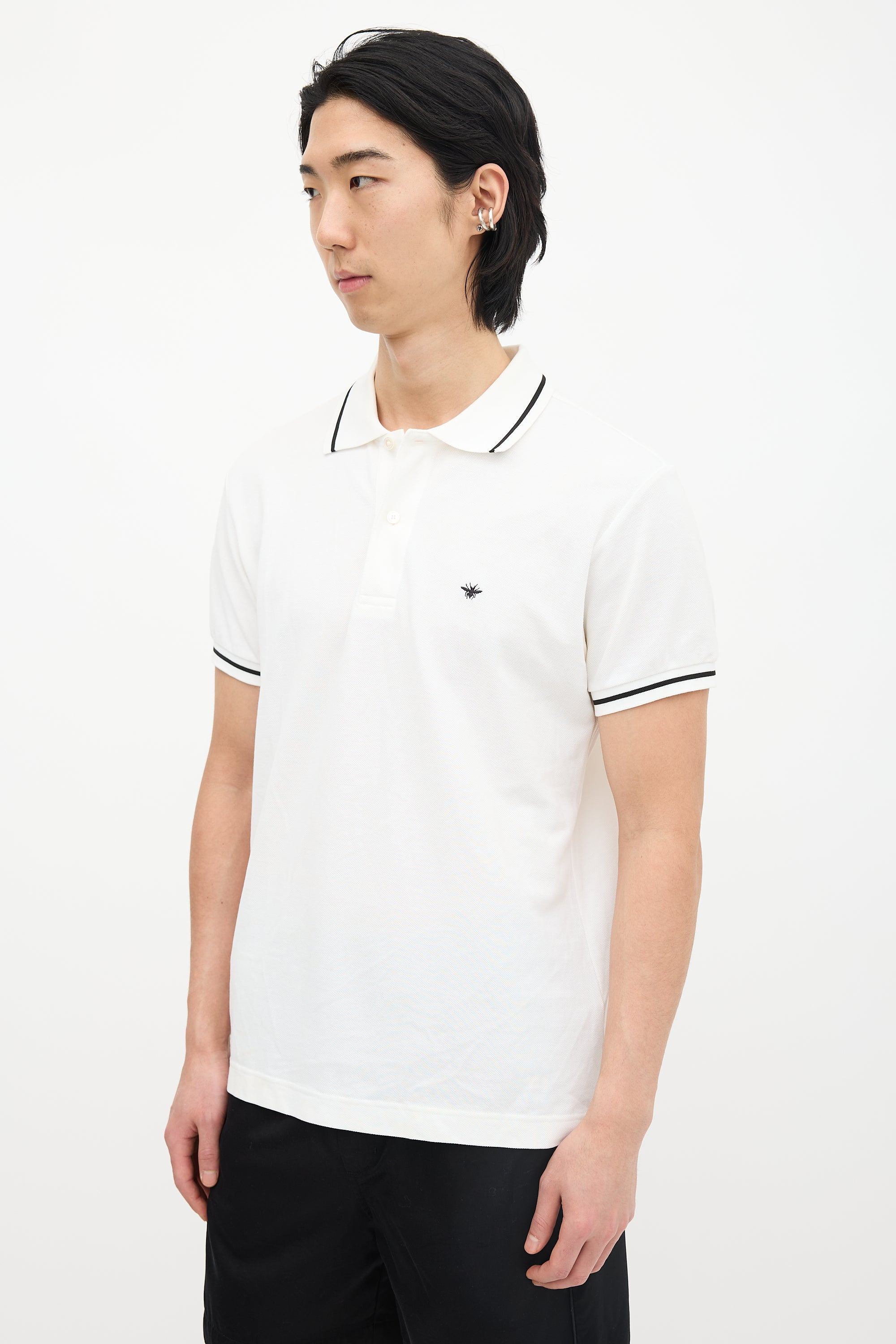 Dior Embroidered Bee Polo