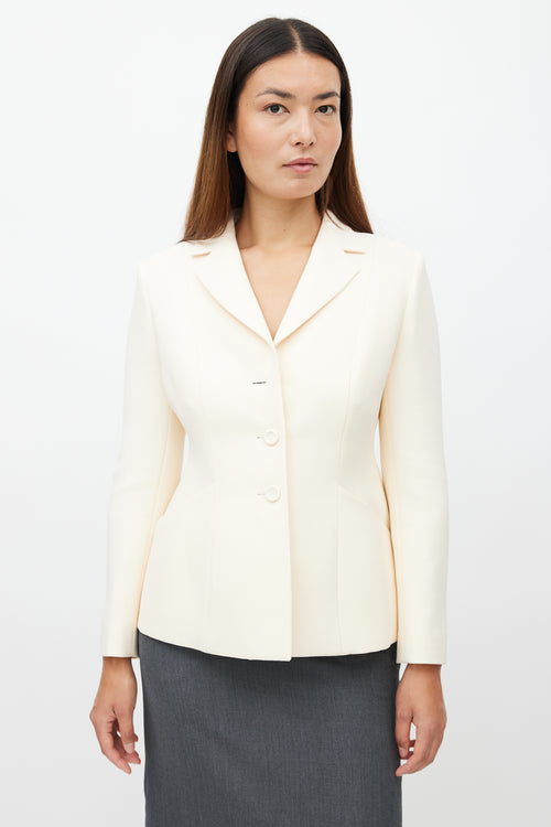 Dior Beige Wool & Silk Blazer