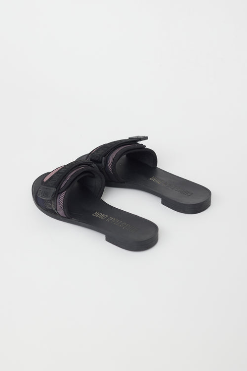 Dior Black & Multi Evolution Slide