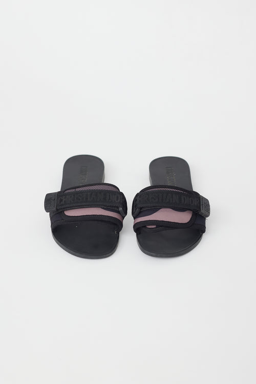 Dior Black & Multi Evolution Slide