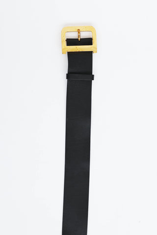 Dior Leather D Buckle Belt