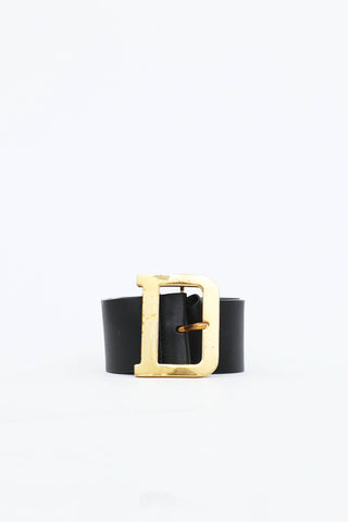 Dior Leather D Buckle Belt
