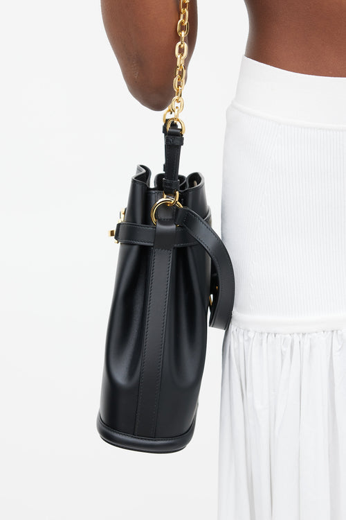 Dior Black Leather C'est Dior Medium Bag