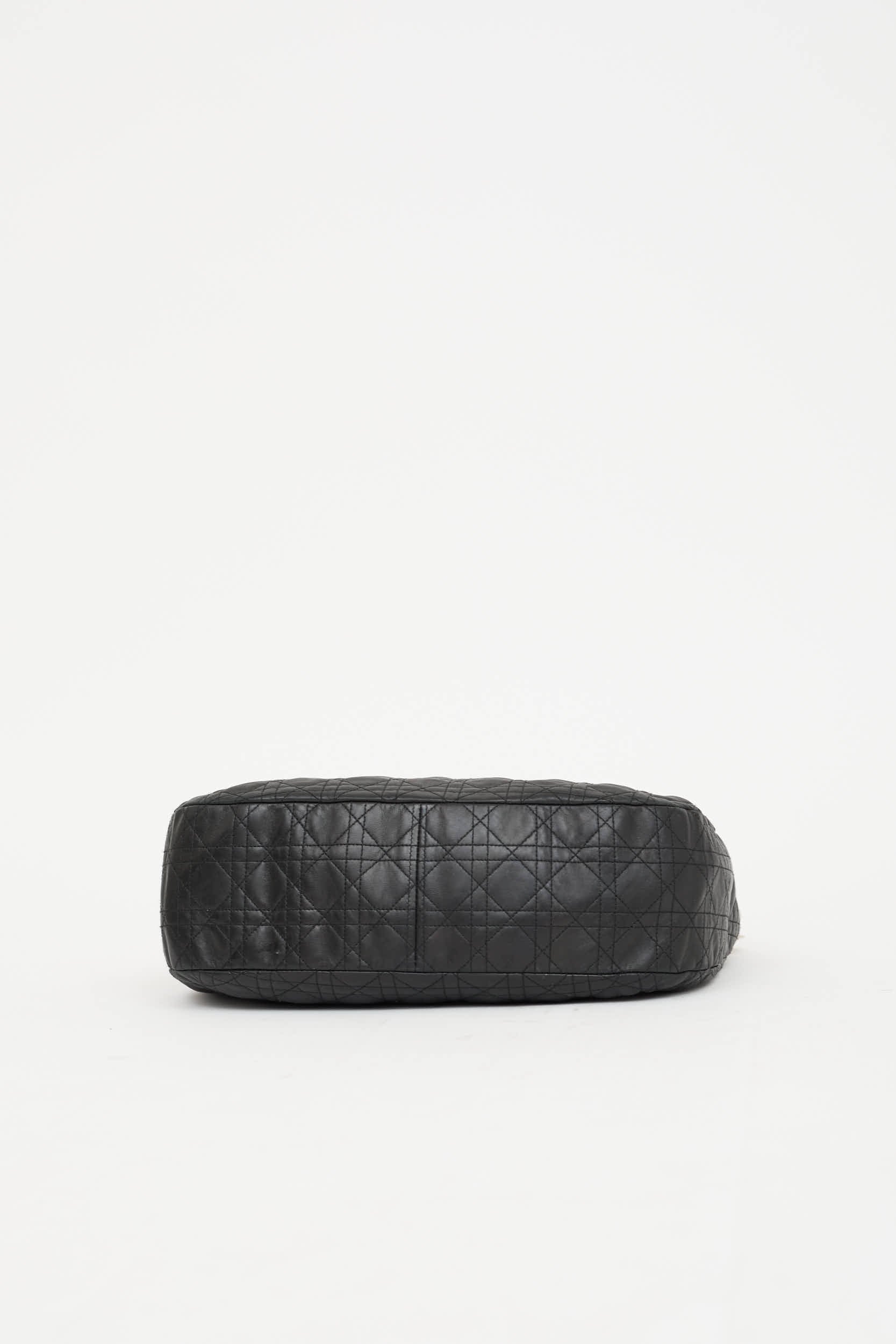 Dior Cannage Logo Charm Leather Bag