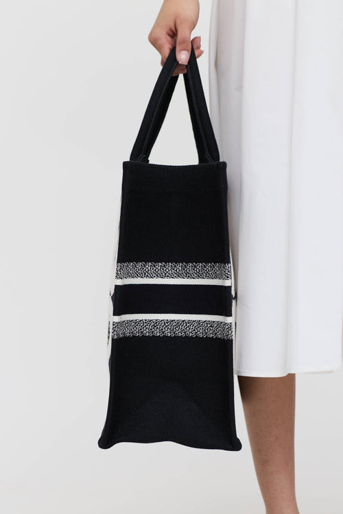 Dior Miss Dior Woven Graffiti Logo Tote Bag