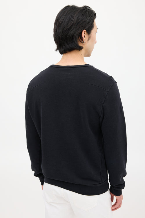 Dior Black & Multicolour Embroidered Graphic Sweatshirt