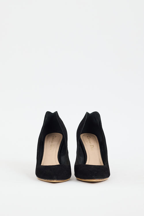 Dior Black & Red Leather Dioramour Heel