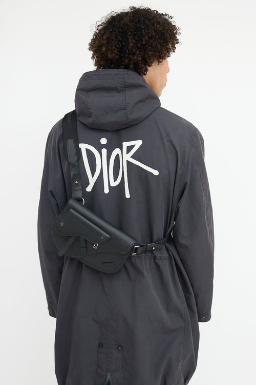 Dior Leather Saddle Pouch Bag