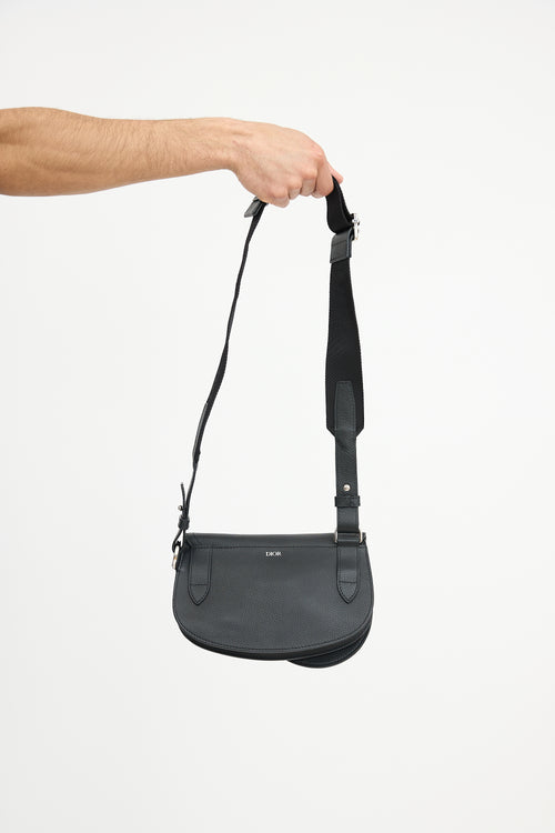 Dior Leather Saddle Pouch Bag