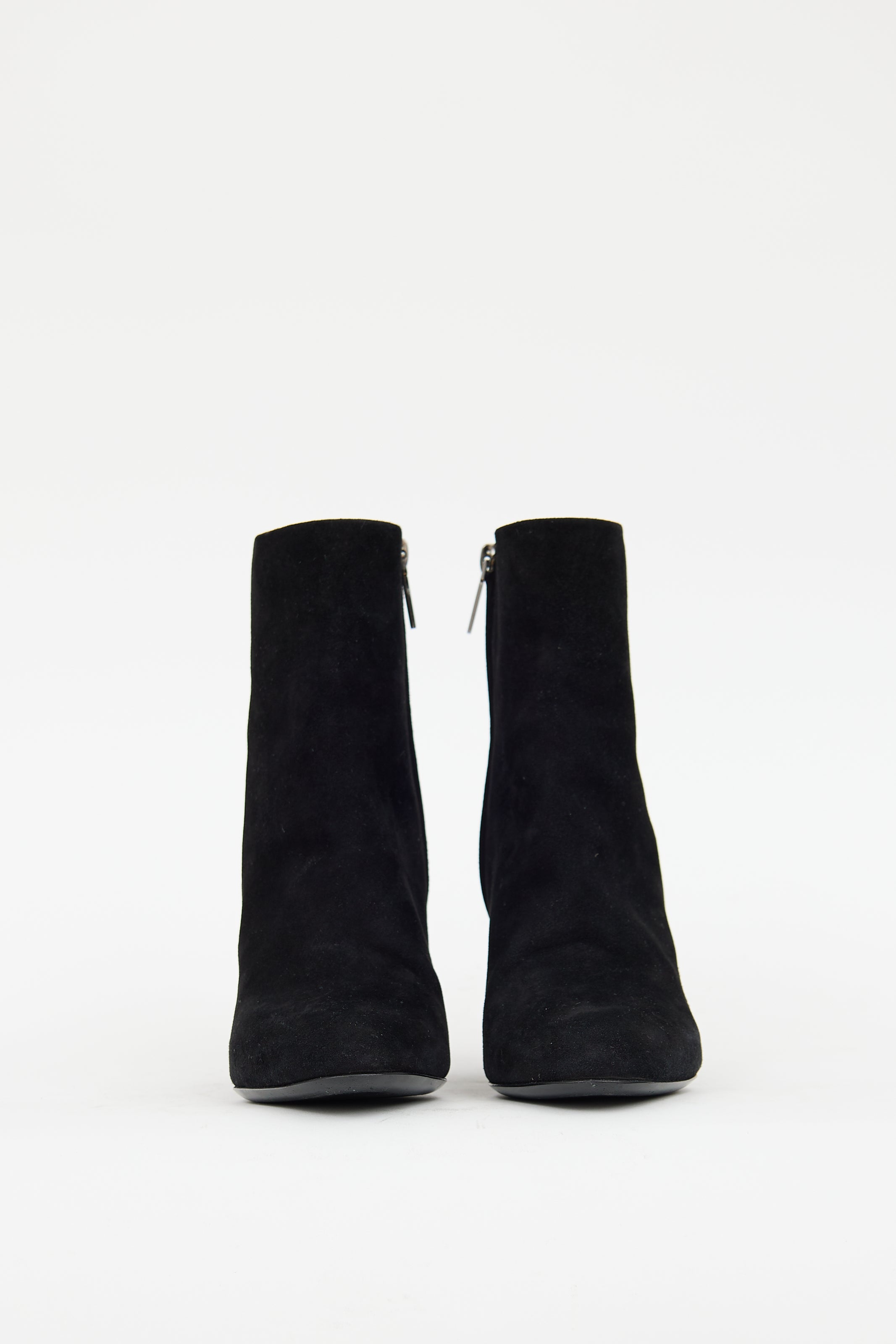 Dior Black Suede Cannage Day Wedge Boot