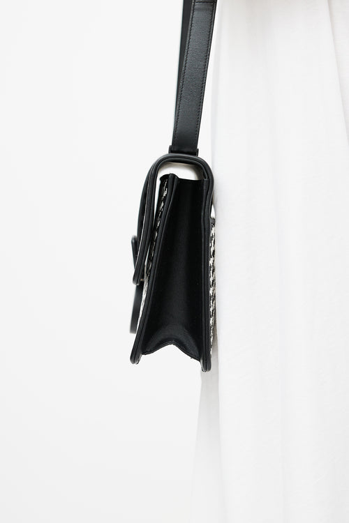 Dior Black & White Houndstooth 30 Montaigne Bag