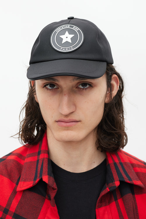 Dior Black & White Star Logo Hat