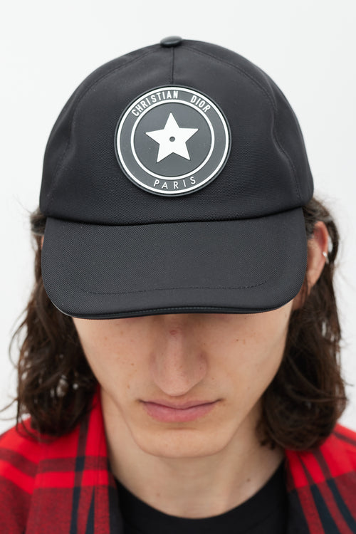 Dior Black & White Star Logo Hat