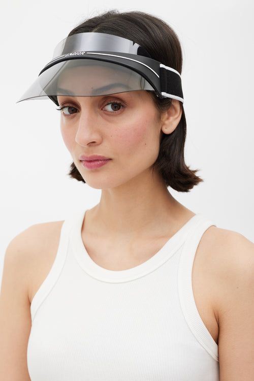 Dior Black & White Tinted Diorclub1 Visor