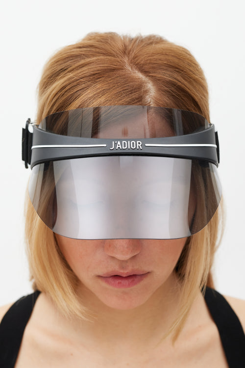 Dior Black & White Tinted Diorclub1 Visor