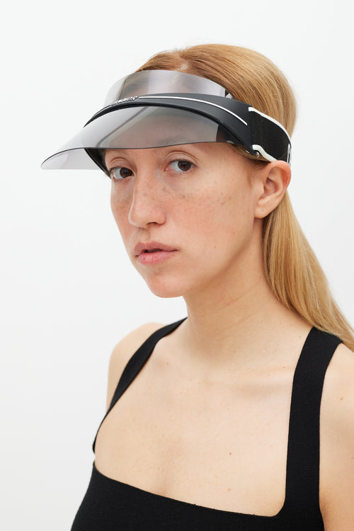 Dior Black & White Tinted Diorclub1 Visor