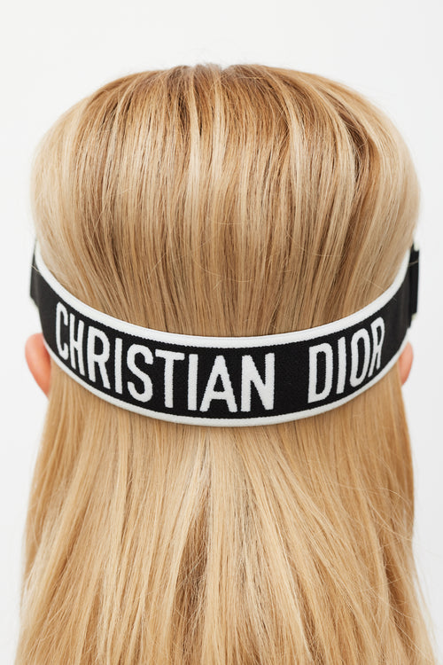 Dior Black & White Tinted Diorclub1 Visor