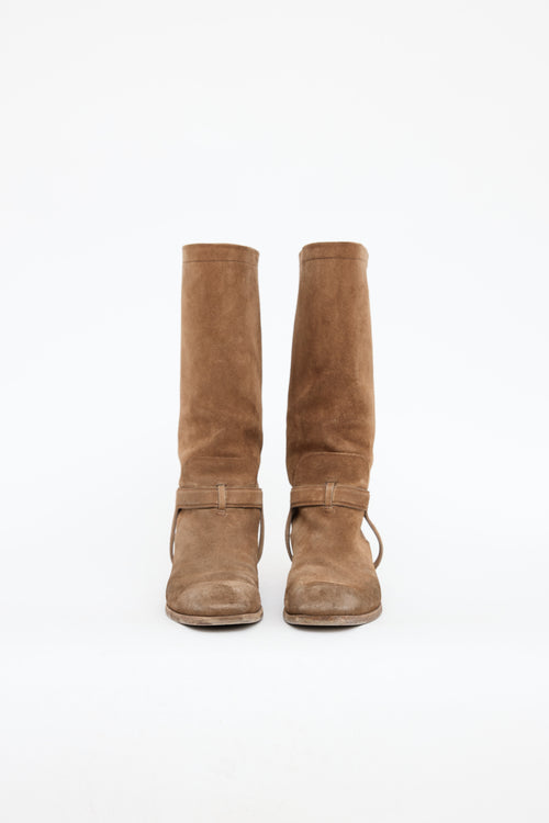 Dior Suede Calf High Boot
