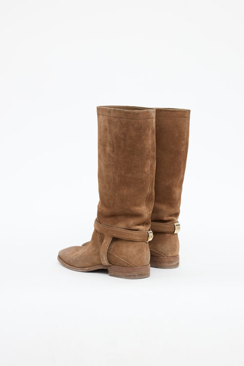 Dior Suede Calf High Boot