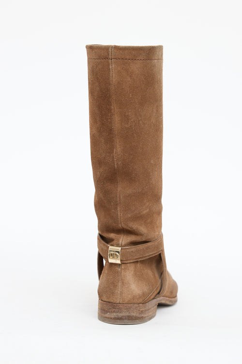 Dior Suede Calf High Boot