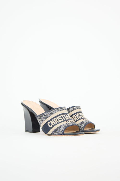 Dior Canvas Dway Mule