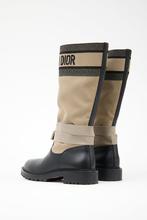 Dior Technical Fabric & Leather D-Major  Boot