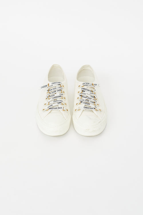 Dior Cream Walk'N'Dior Canvas Sneaker