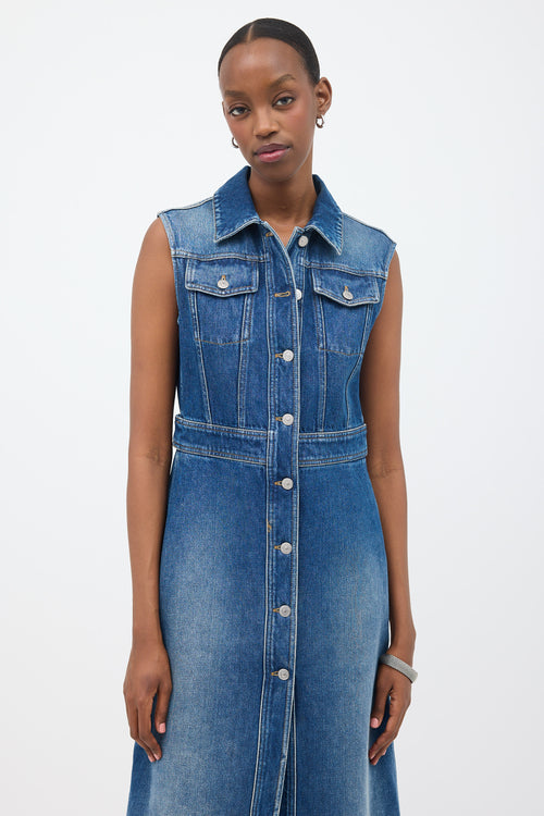 Dior Denim Sleeveless Dress
