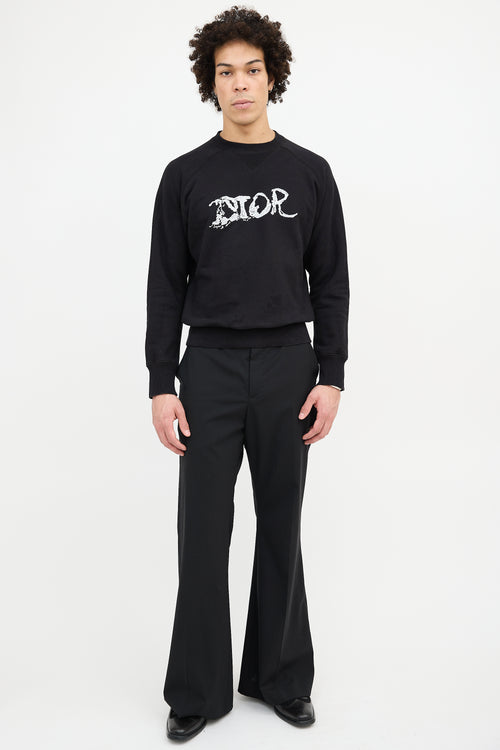 Dior Embroidered Logo Sweatshirt