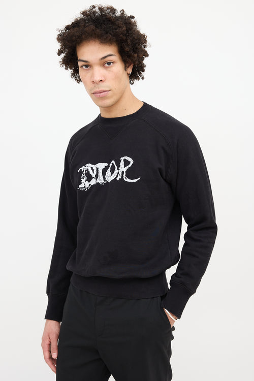 Dior Embroidered Logo Sweatshirt