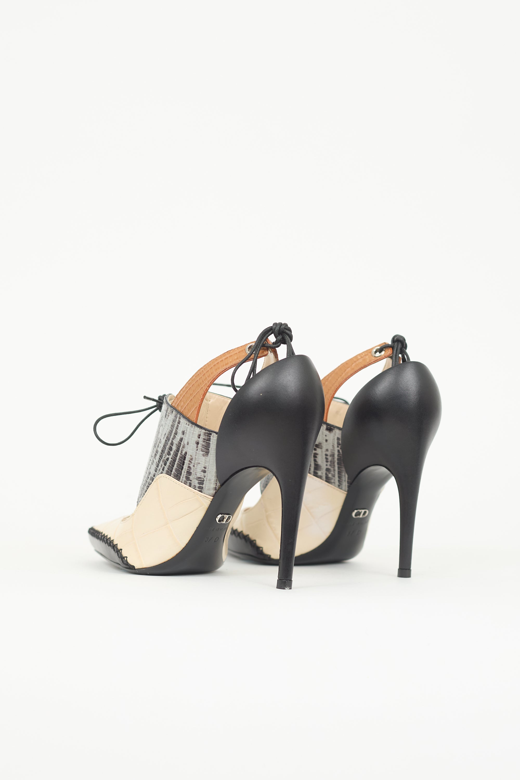 Dior FW 2016 Embossed Leather Heel