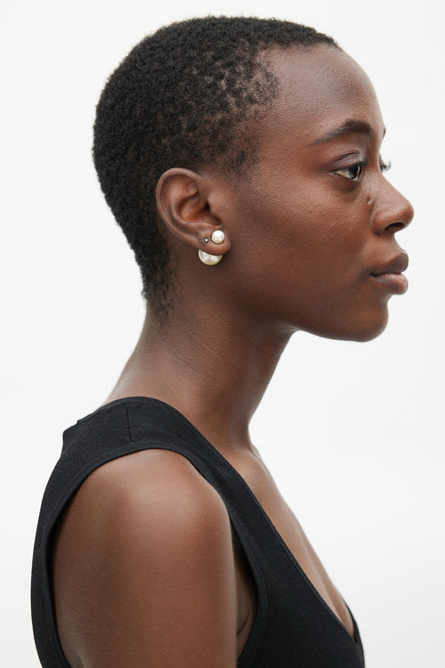 Dior Gold & Pearl Tribales Earring