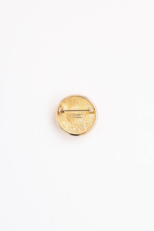 Dior Logo Pearl Brooch