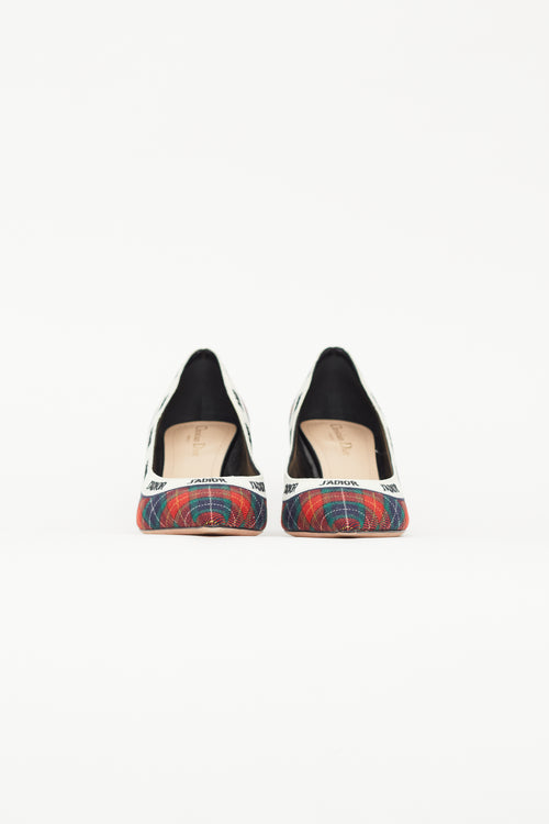Dior Green & Red Tartan J'adior Heel