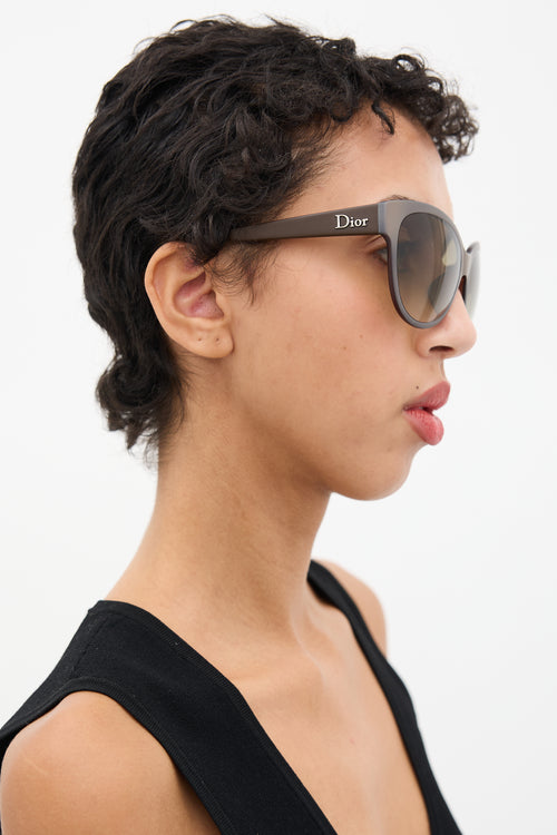 Dior Grey & Brown Paname F Tapered Sunglasses