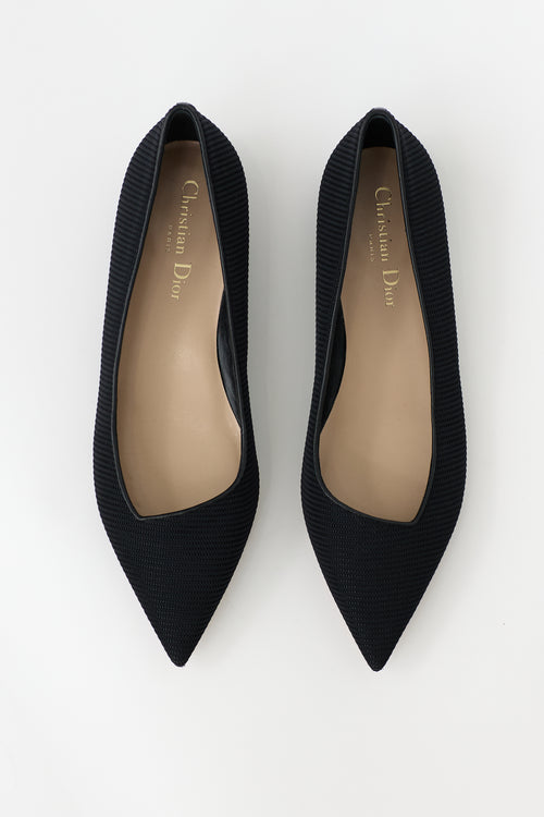 Dior Ribbed Pointed Flat