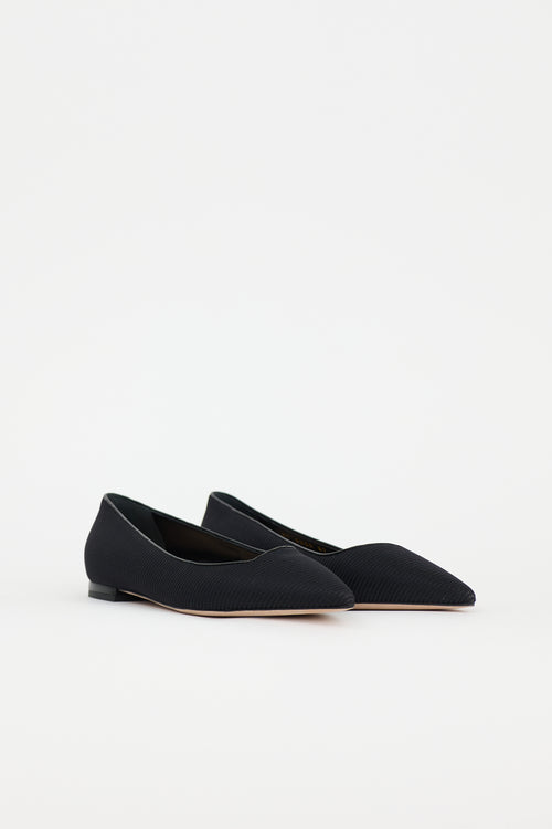 Dior Ribbed Pointed Flat