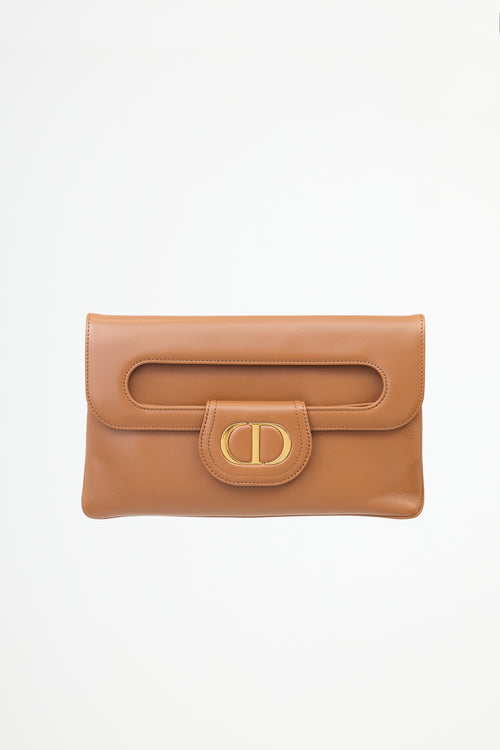 Dior 2021 Leather Medium Double Bag