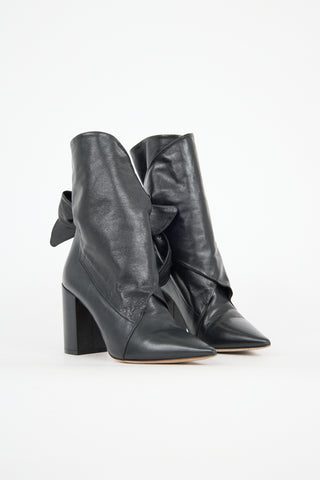 Dior Leather Huggy Boot