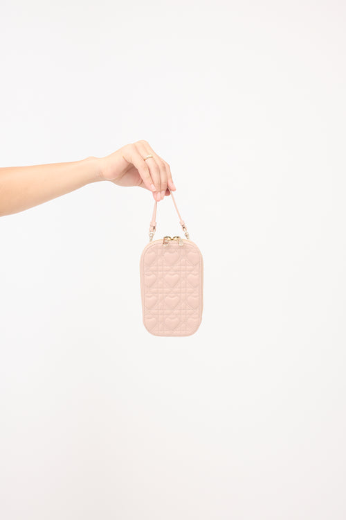 Dior 2022 Leather Lady Dior Call'in Dior Phone Bag