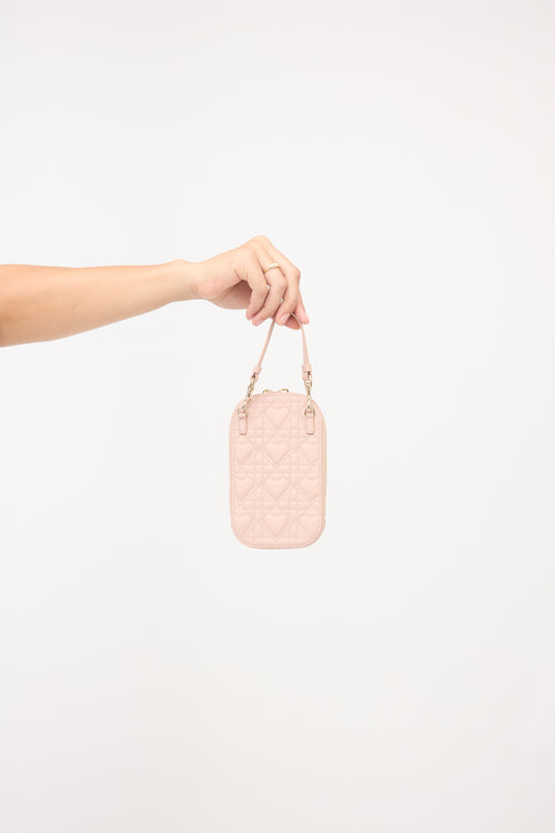 Dior 2022 Leather Lady Dior Call'in Dior Phone Bag