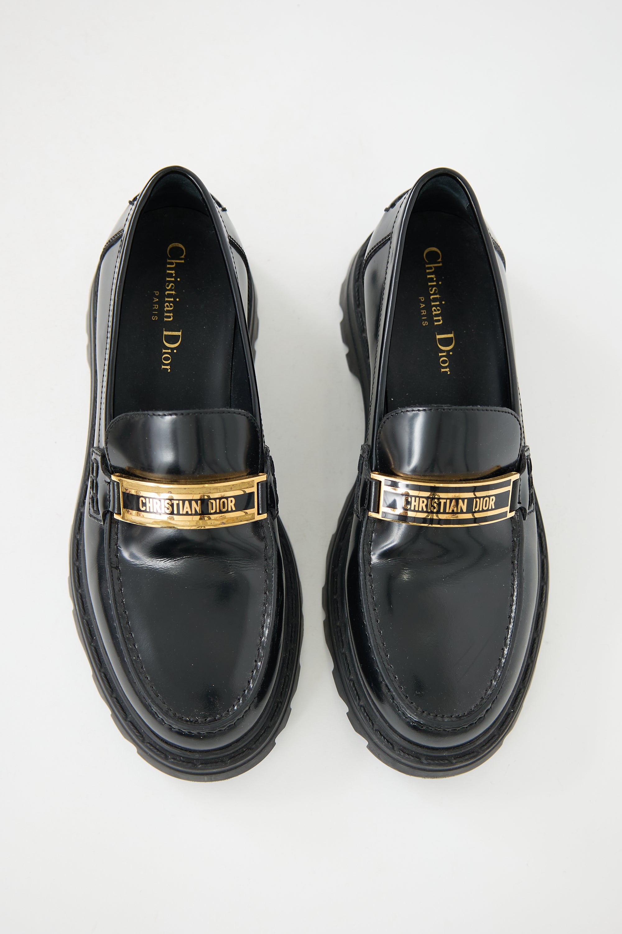 Dior Leather Logo Loafer
