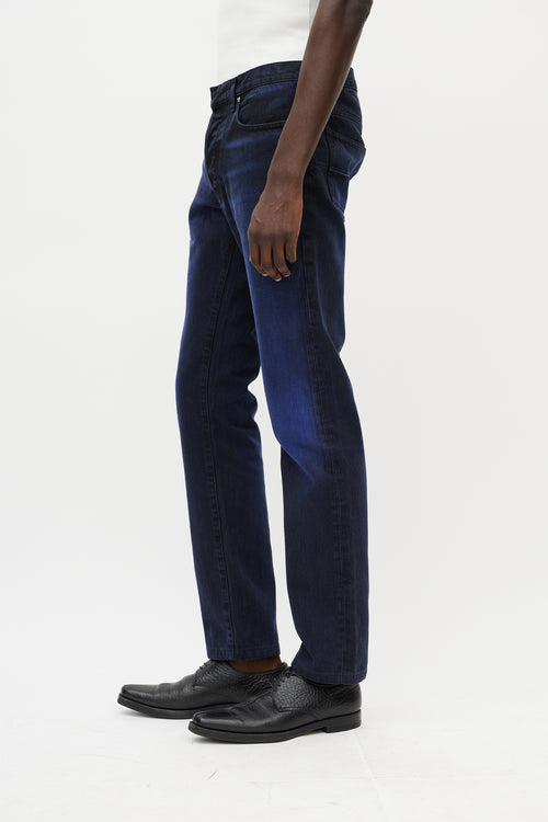 Dior Navy & Blue Gradient Jeans