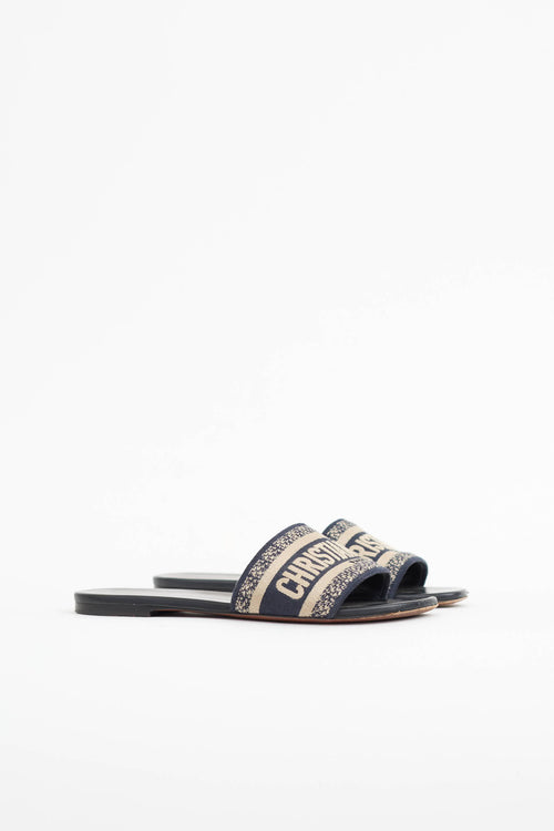 Dior Embroidered Dway Slide